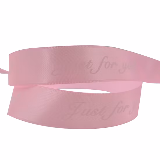 High Quality OEM Custom Sizes Brand Logo 1 Inch Artwork Printed Satin Ribbon Pure Colors Singe Faced Gift Polyester Ribbon Satin